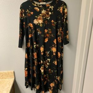 Black Floral Dress